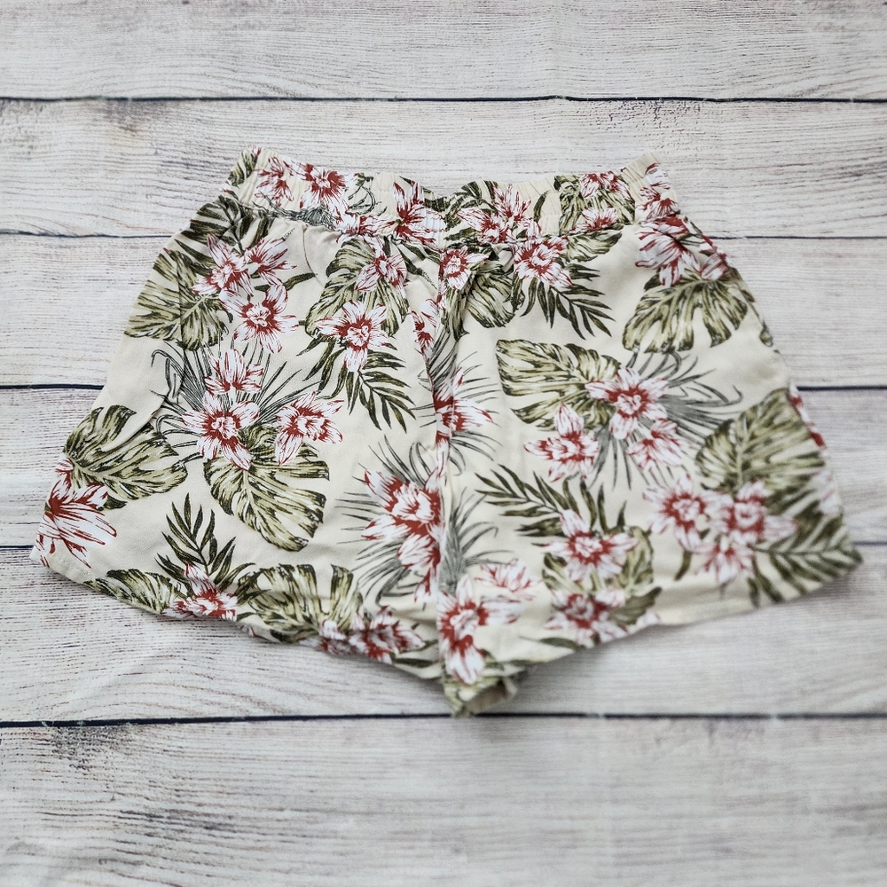 Volcom Not Real Shore Shorts Set Tropical Green Tea Girls S 7/8 - Picture 9 of 12